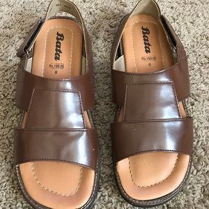 Bata Men's Brown Sandals-